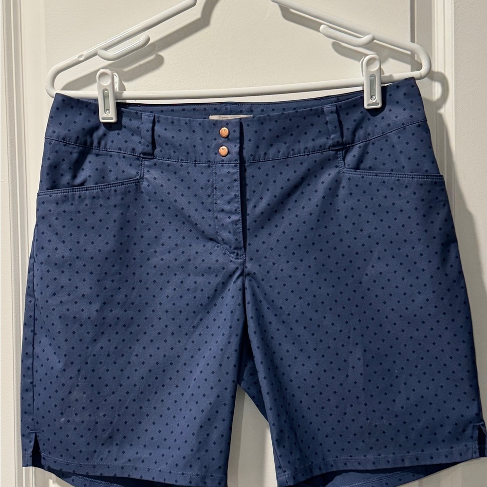 Adidas Women's Blue Polka Dot Golf Shorts